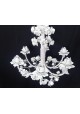 Lustre floral todo branco